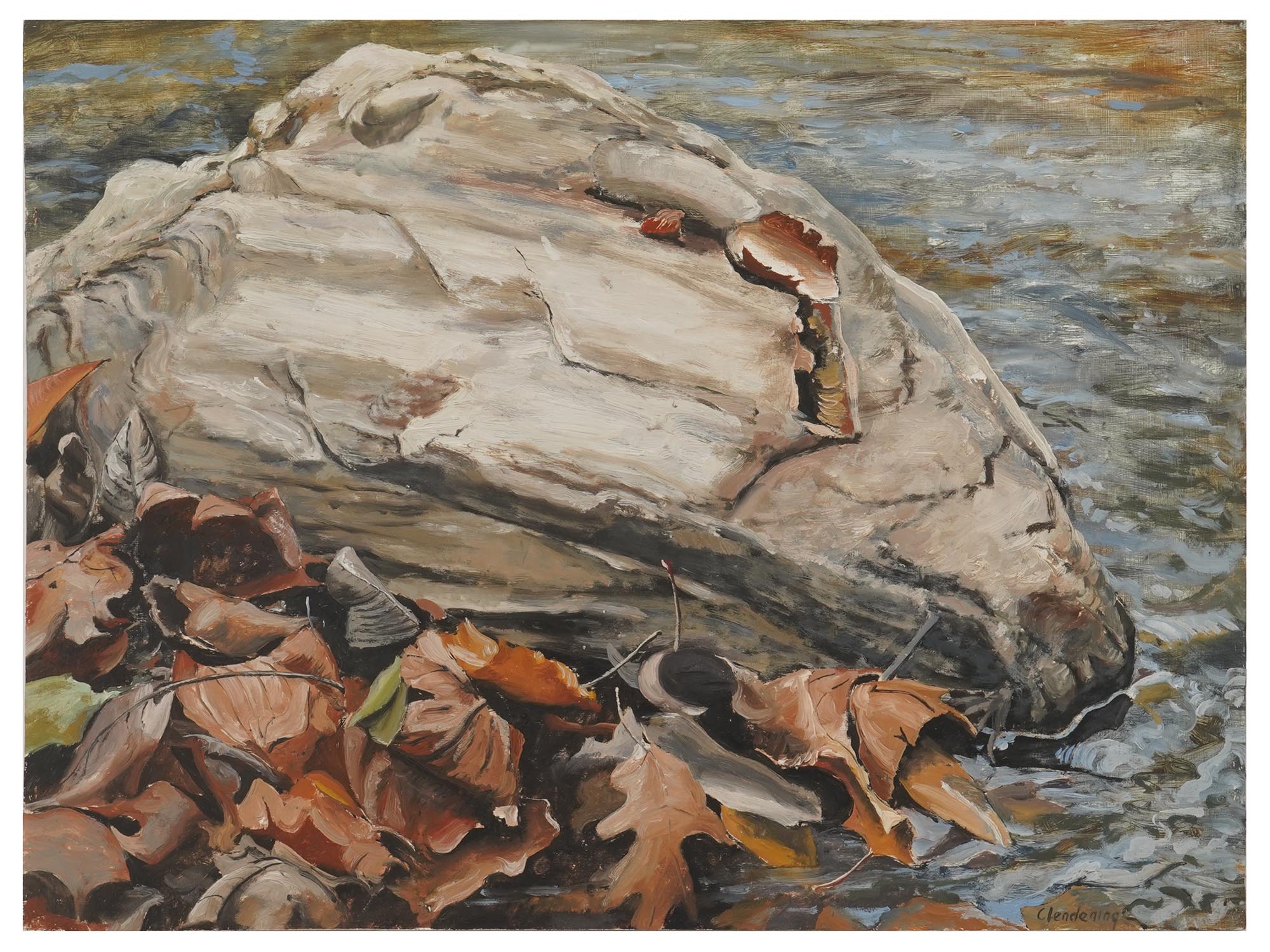 MODERN AMERICAN OIL PAINTING BY JOHN CLENDENING PIC-